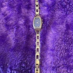 Fossil Women's Silver and Blue Watch